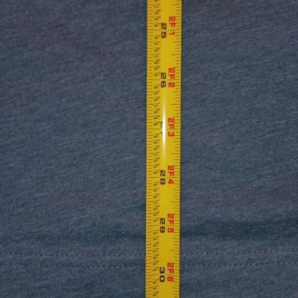 Long-sleeved Tshirt 2XL Mountain Graphics Brand 24Peace.com Color Teal Blue NWT - Picture 7 of 7